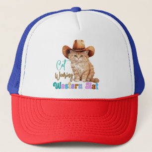 De Camionero Gorra occidental con gatos 85246