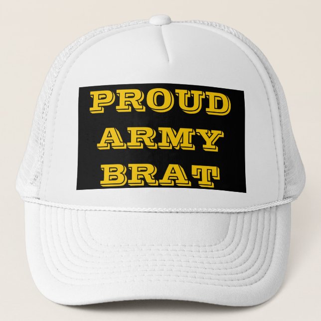 De Camionero Gorra Orgullo Ejército Brat (Anverso)