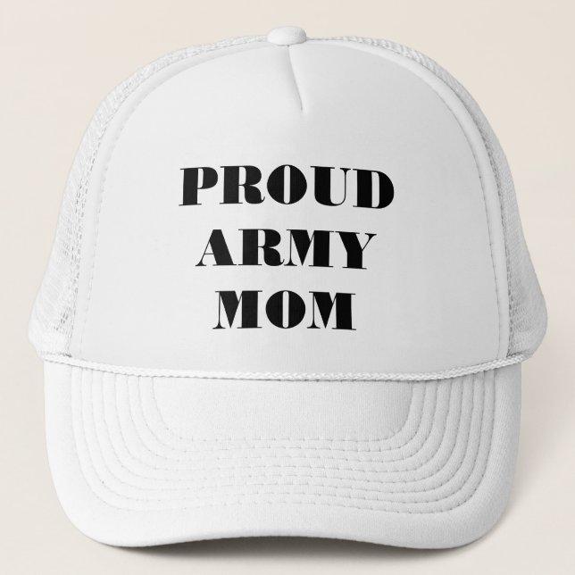 De Camionero Gorra Orgullosa Armada Mamá (Anverso)