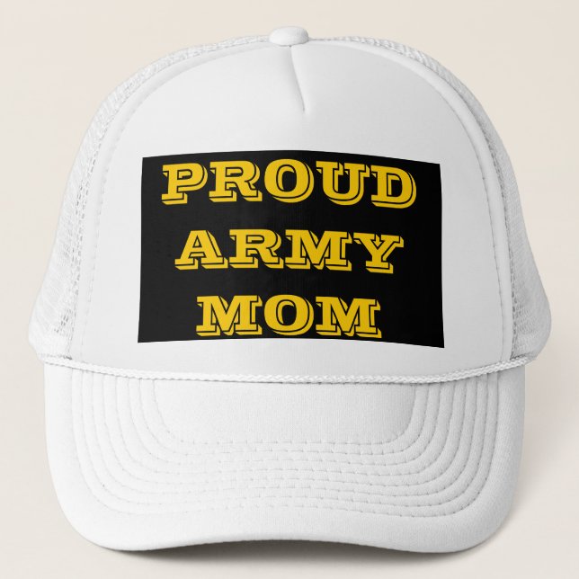 De Camionero Gorra Orgullosa Armada Mamá (Anverso)