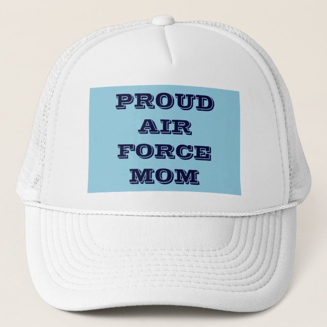 De Camionero Gorra Orgullosa Fuerza Aérea Mamá (Anverso)