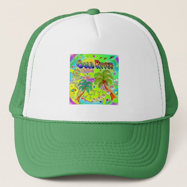 De Camionero Gorra Oro River Mind Focus (Anverso)