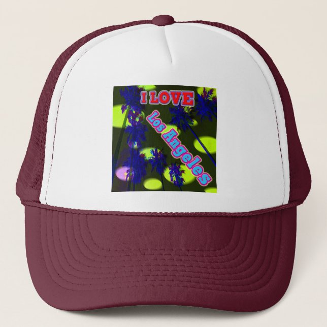 De Camionero gorra "Palm Sky: AMO Los Ángeles 3" (Anverso)