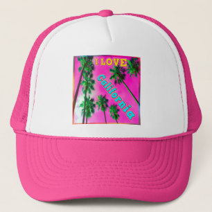 De Camionero gorra "Palm Sky: ME ENCANTA California 3"
