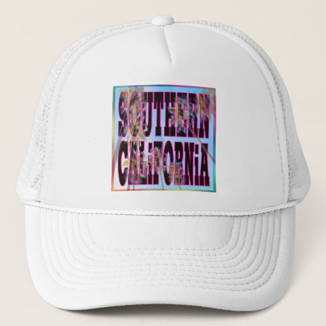 De Camionero gorra "Palm Sky: Southern California" (Anverso)