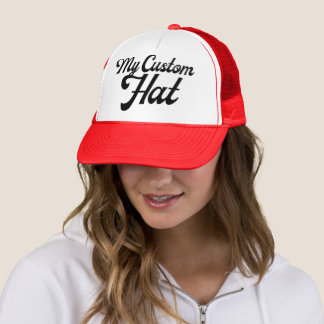 De Camionero Gorra para camión roja y blanca personalizada con