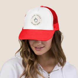 De Camionero Gorra personalizado - Añadir tu texto/imagen - Roj