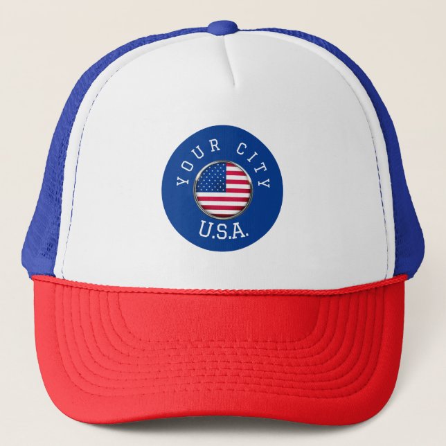 De Camionero Gorra - Personalizado en Estados Unidos - Añadir s (Anverso)