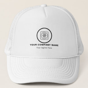De Camionero Gorra promocional blanca con logotipo y eslogan pe