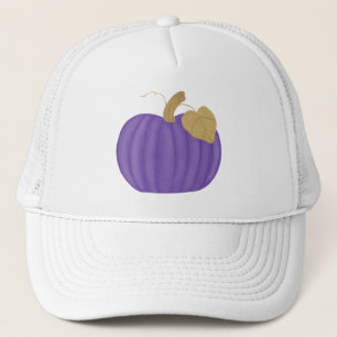De Camionero Gorra Purple Pumpkin Gold Leaf