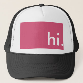 De Camionero Gorra que dice hi