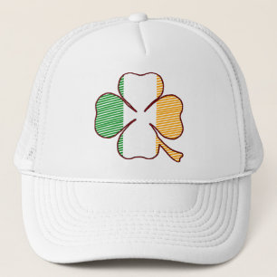 De Camionero Gorra rayado del trébol