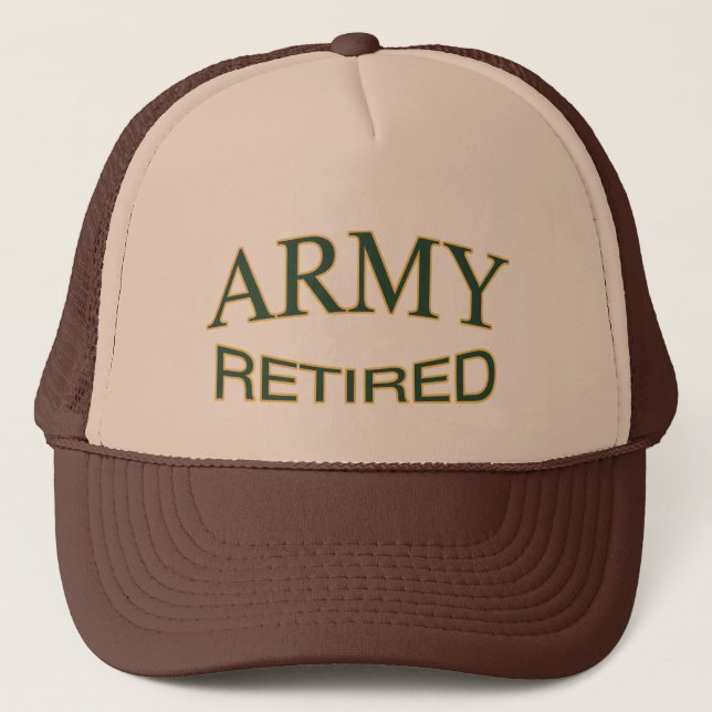 De Camionero Gorra retirado del ejército (Anverso)