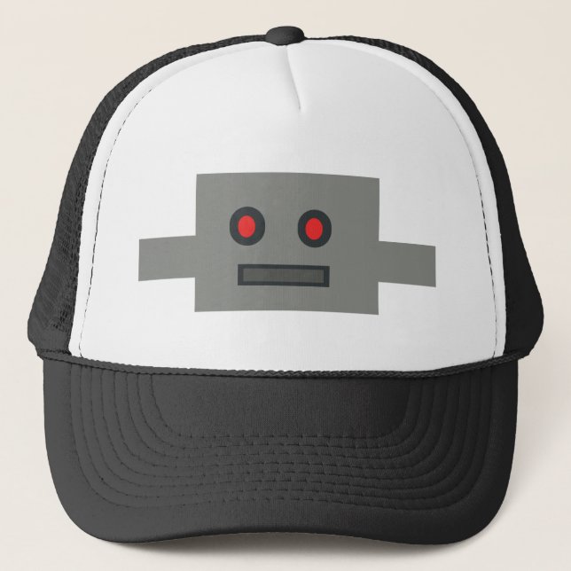 De Camionero Gorra retro del robot (Anverso)