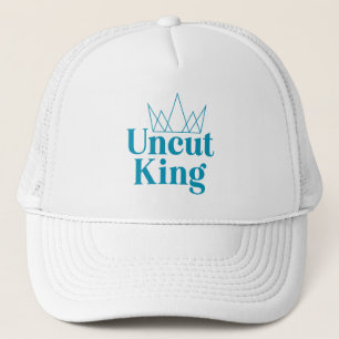 De Camionero Gorra Rey sin cortar - Blanco