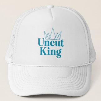 De Camionero Gorra Rey sin cortar - Blanco