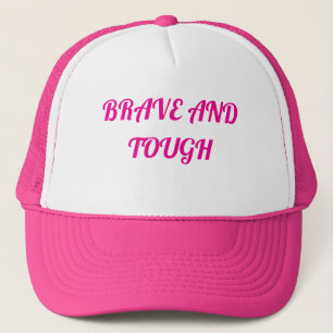DE CAMIONERO GORRA ROSA/BLANCA "VALIENTE Y DURO"