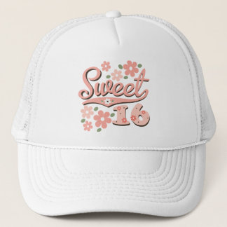 De Camionero Gorra rosado bonito del dulce 16 del pétalo