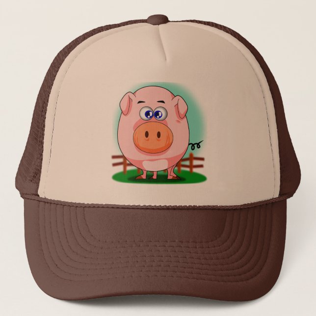 De Camionero Gorra rosado del cerdo (Anverso)