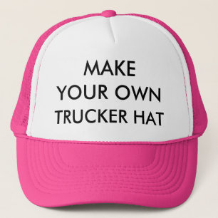 De Camionero GORRA ROSADO y BLANCO personalizado personalizado