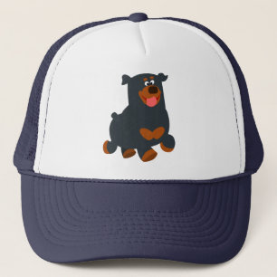 De Camionero Gorra Rottweiler Personalizado Cute Gamboling
