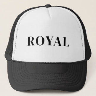 De Camionero Gorra Royal Text Trucker | Gorra Minimalista Audaz
