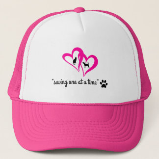 De Camionero Gorra "Salvando Uno a la Vez" (rosa)