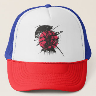 De Camionero Gorra samurái roja y negra