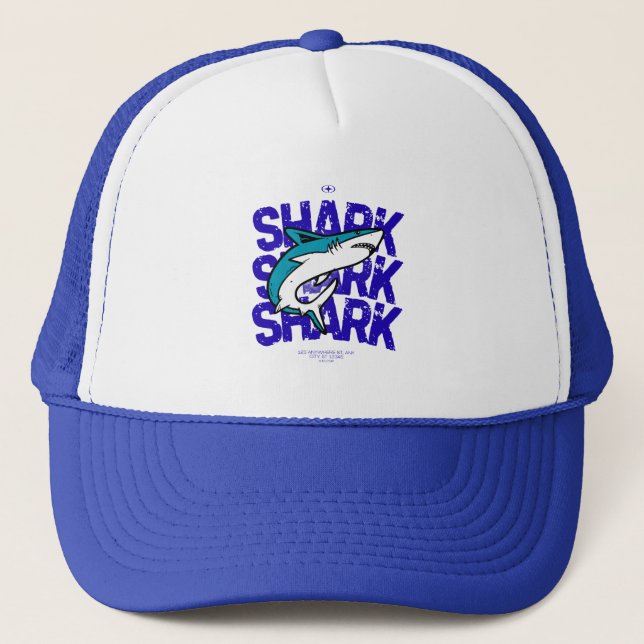 De Camionero Gorra Shark Ocean Style Snapback (Anverso)