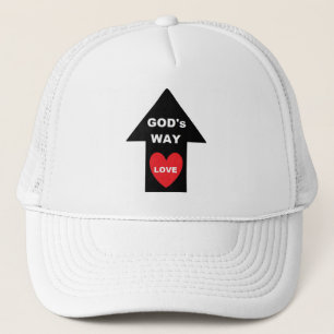 De Camionero Gorra Silver Gods Way Love Arrow Heart