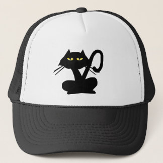 De Camionero Gorra simple del gato negro