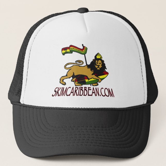 De Camionero gorra skimcaribbean del león (Anverso)