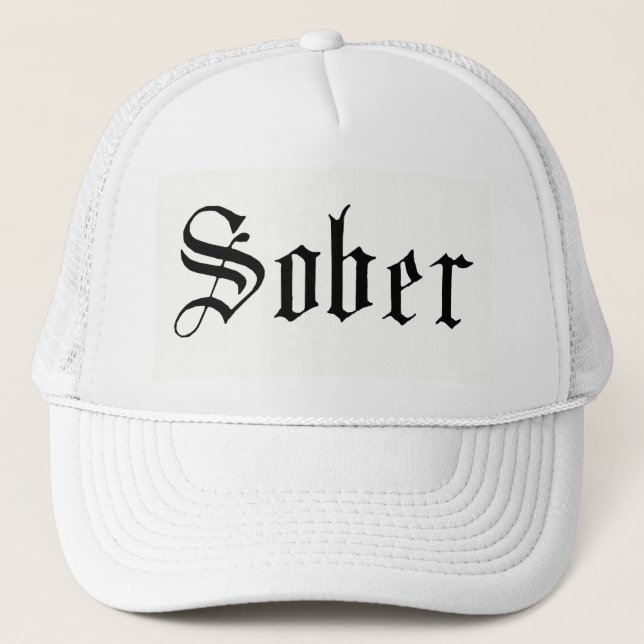 De Camionero Gorra sobrio, blanco (Anverso)