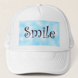 De Camionero gorra sonriente