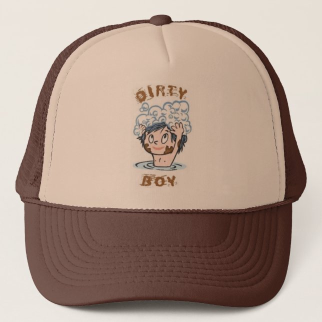De Camionero Gorra sucio del muchacho (Anverso)