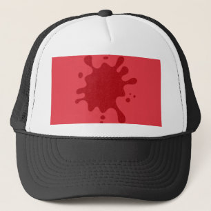 De Camionero Gorra Trucker Personalizada Rojo Tomate Splash