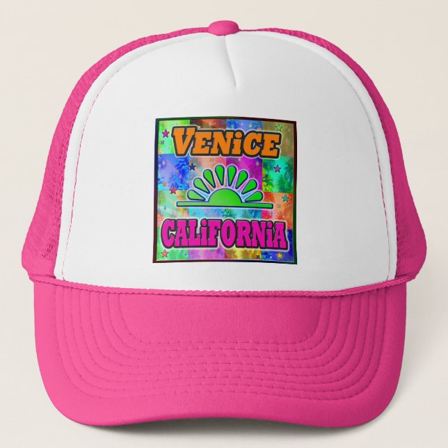 De Camionero Gorra Venecia Sun & Palms (Anverso)