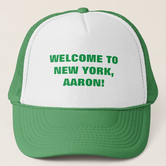 De Camionero Gorra VERDE Y BLANCO (Anverso)