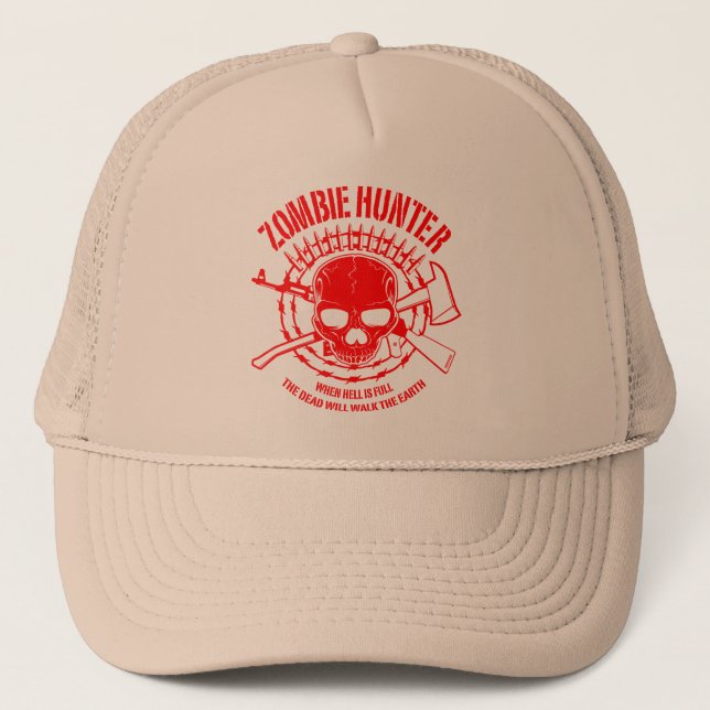 De Camionero Gorra Zombie Hunter (Anverso)