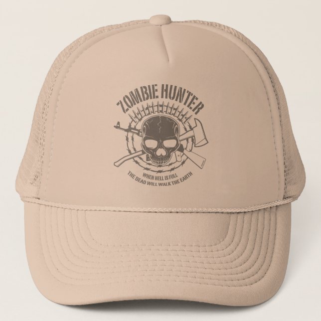 De Camionero Gorra Zombie Hunter (Anverso)
