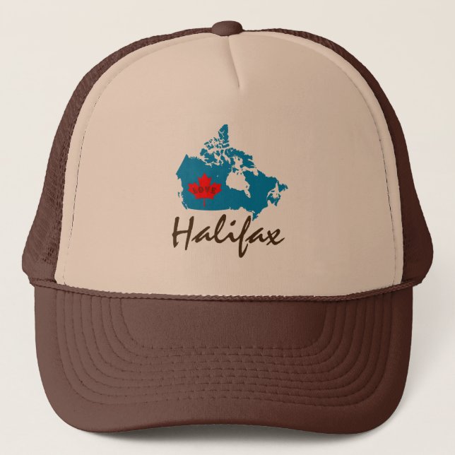 De Camionero Halifax Nova Scotia Personalizar Canadá gorra (Anverso)