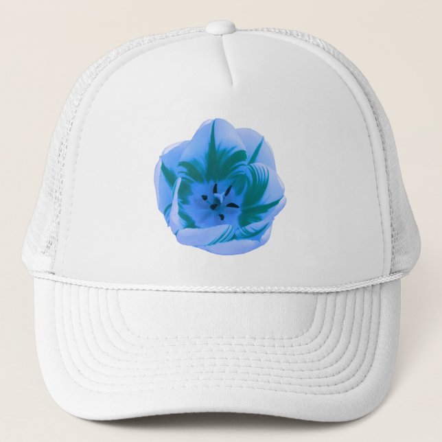 De Camionero Hermoso Gorra tulipán azul (Anverso)