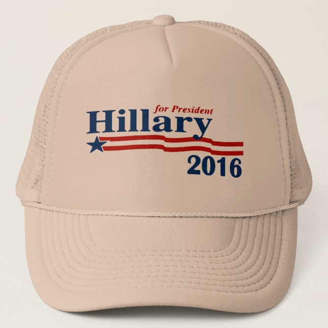 De Camionero Hillary Clinton para el gorra del presidente 2016 (Anverso)