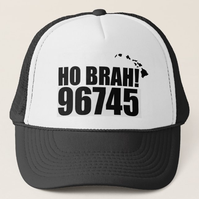 De Camionero Ho Brah!...,Hawaii Código postal Gorra 96725 Kailu (Anverso)