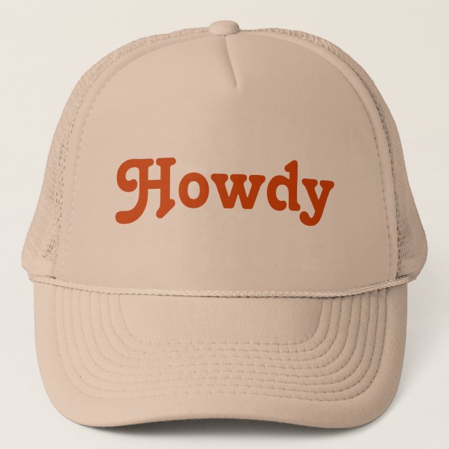 De Camionero Howdy Gorra (Anverso)