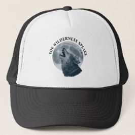 De Camionero Howling Wolf y Moon Gorra