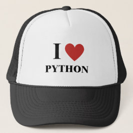 De Camionero I HEART Python Gorra