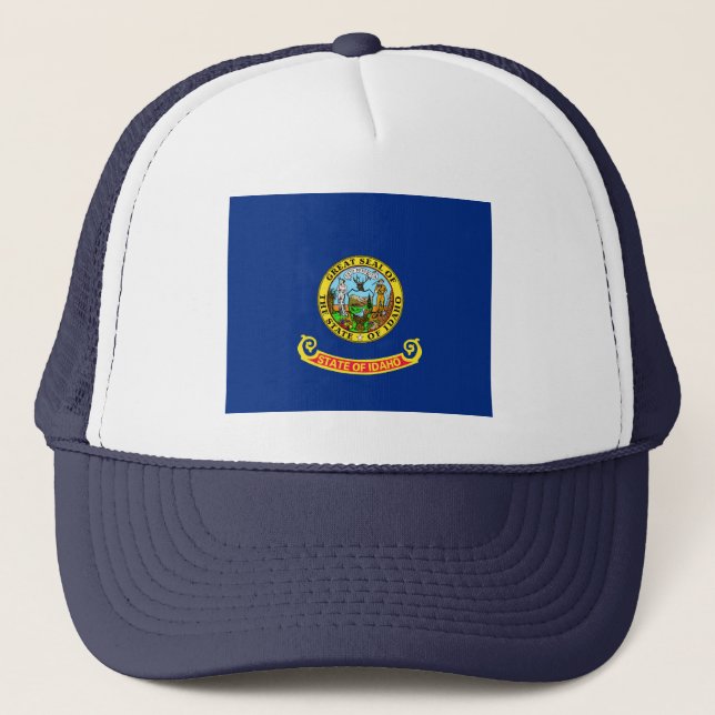 De Camionero Idaho Flag Gorra (Anverso)
