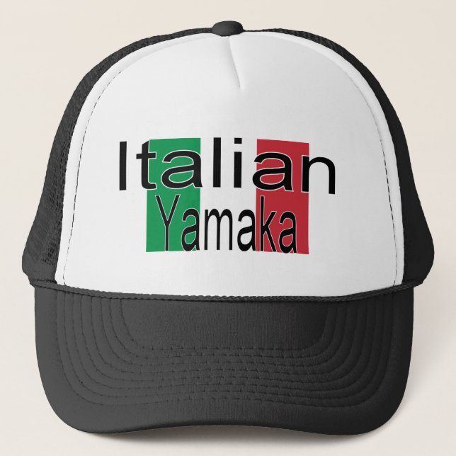 De Camionero Italiano divertido Yamaka del gorra (Anverso)