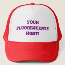 Jaqueca - su Fluorescents dañado - gorra